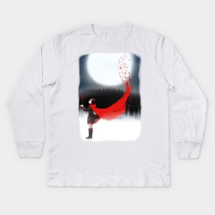 Red like Roses (Night) Kids Long Sleeve T-Shirt